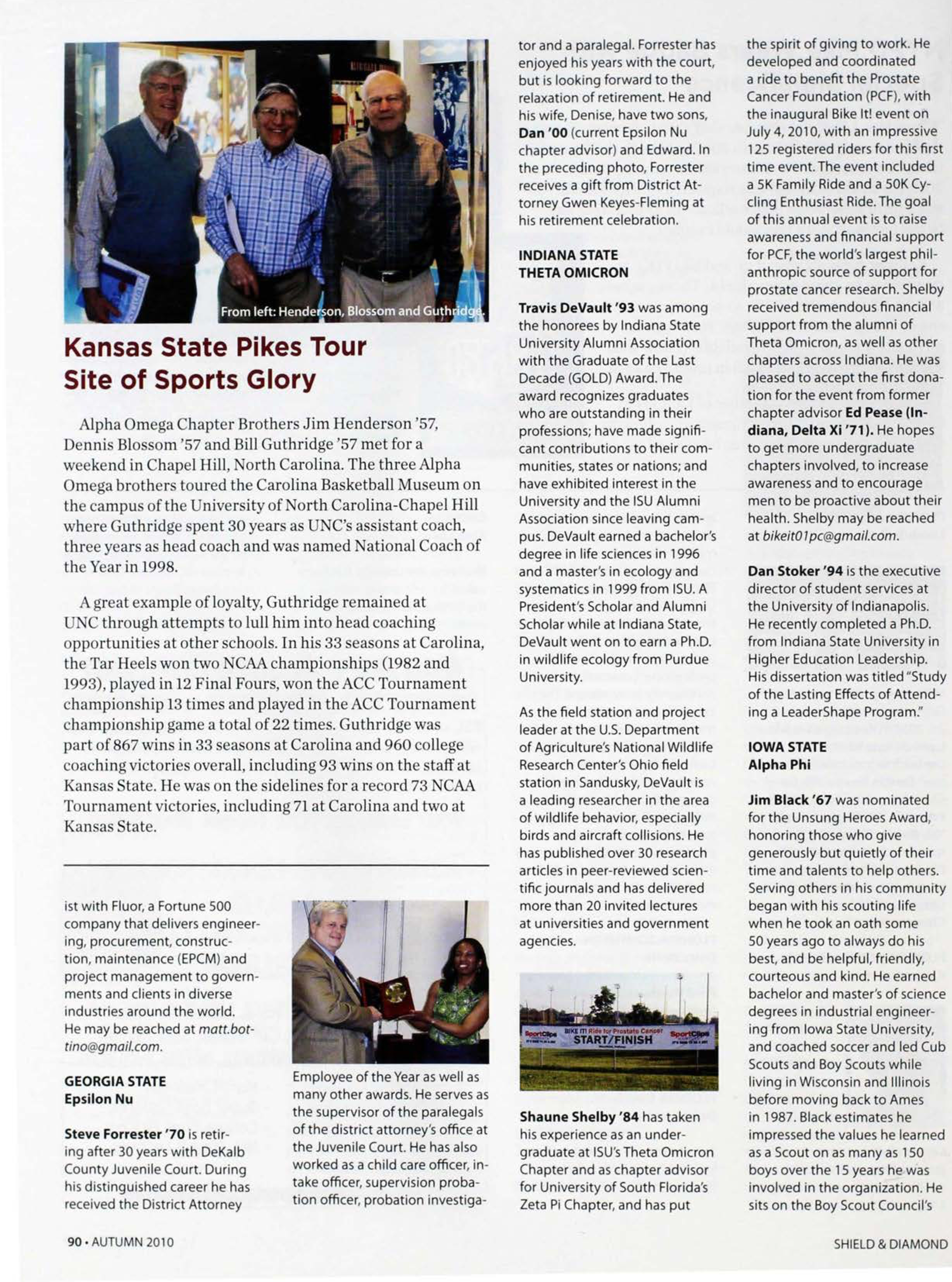 Kansas State Pikes Tour Site of Sports Glory